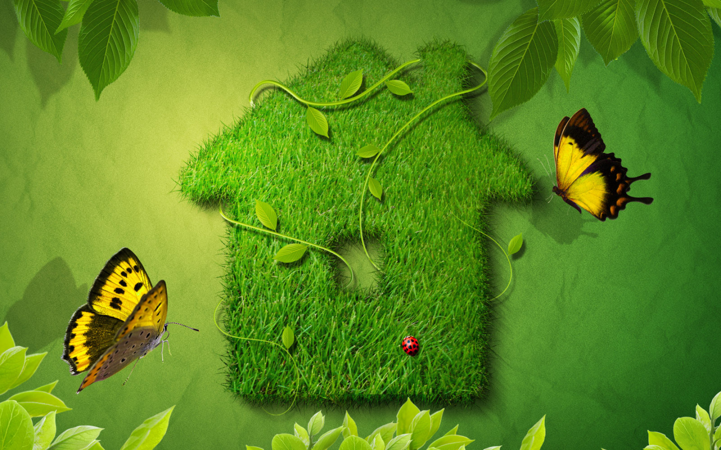 Зеленый домик