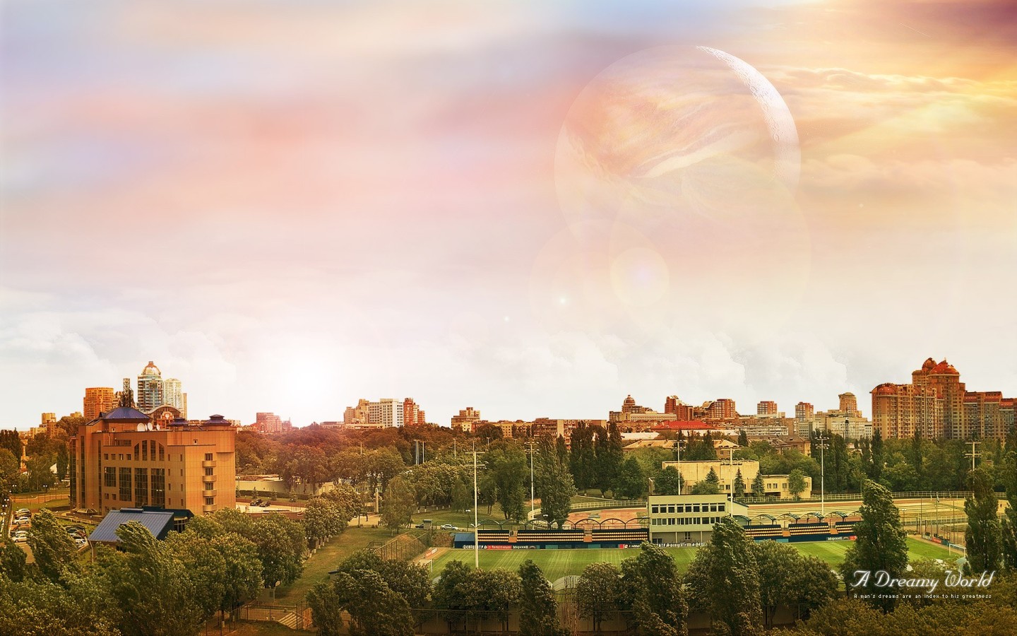 Город по луной