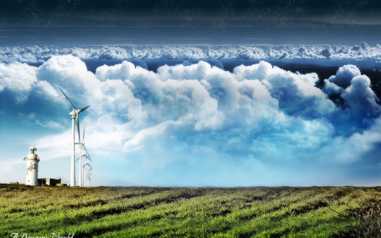 Маяк и ветряки