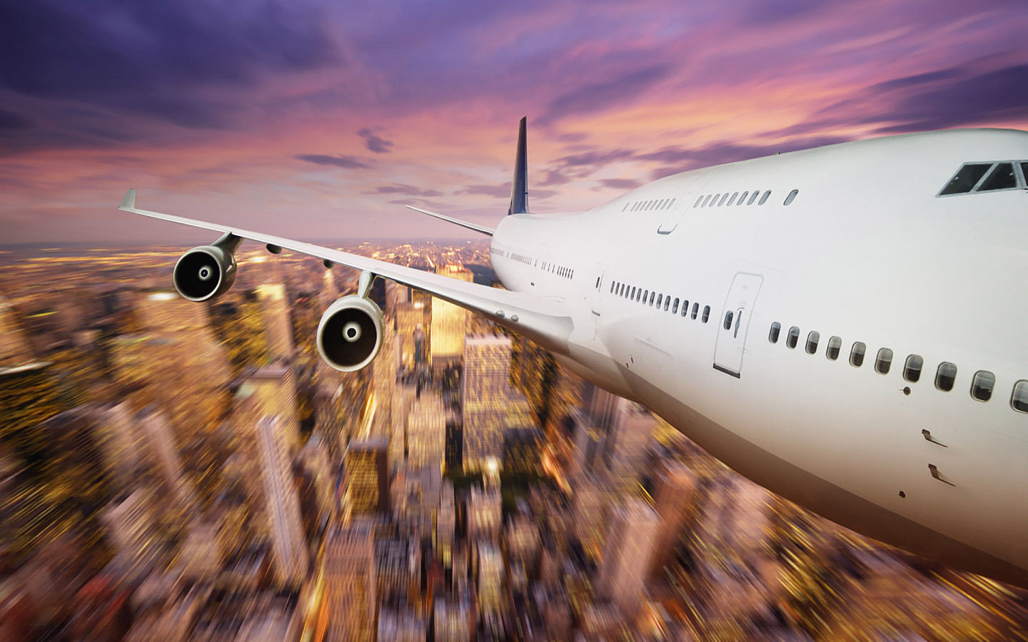 Полет над мегаполисом