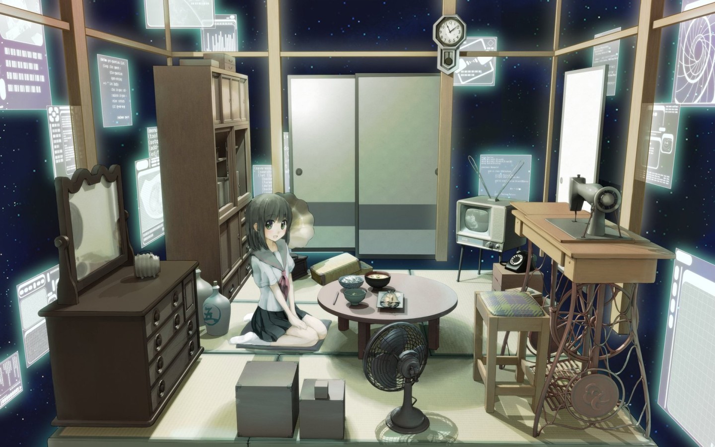 Девочка в комнате