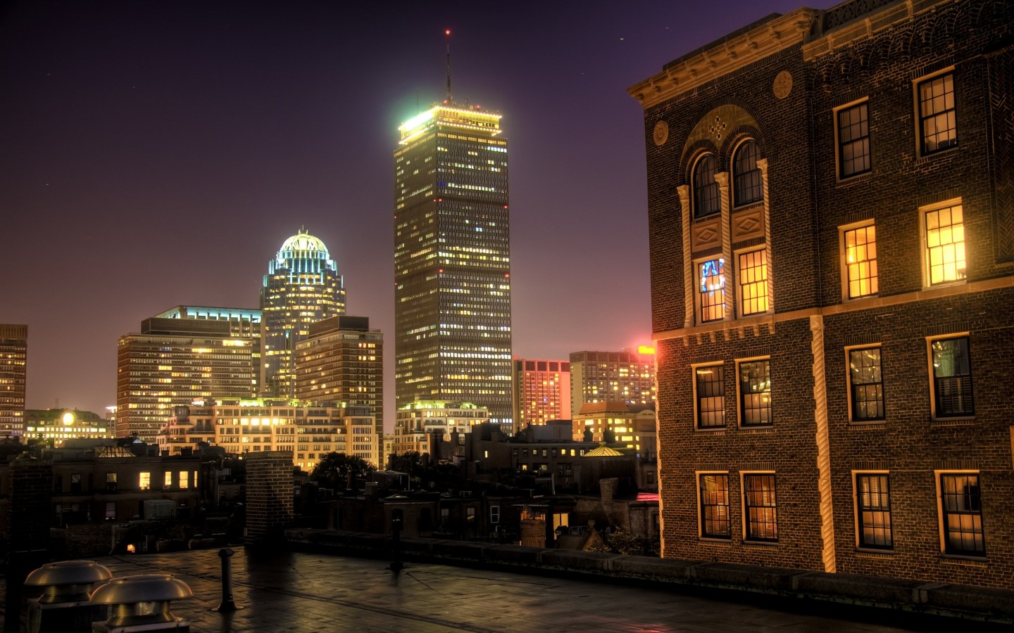 Ночной Бостон