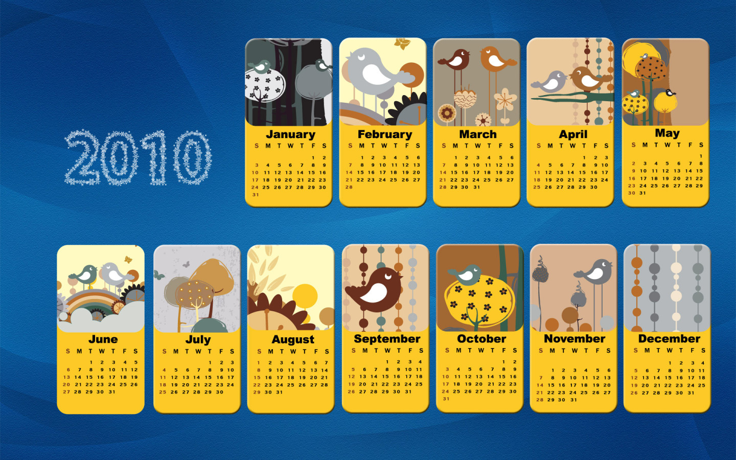 Календарь на 2010 год