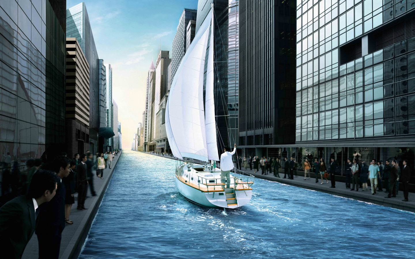 Двигаясь по ветру