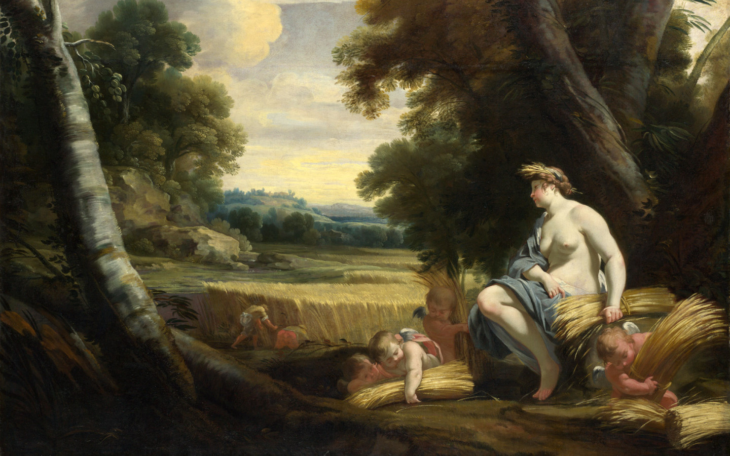 Живопись Дети на поле