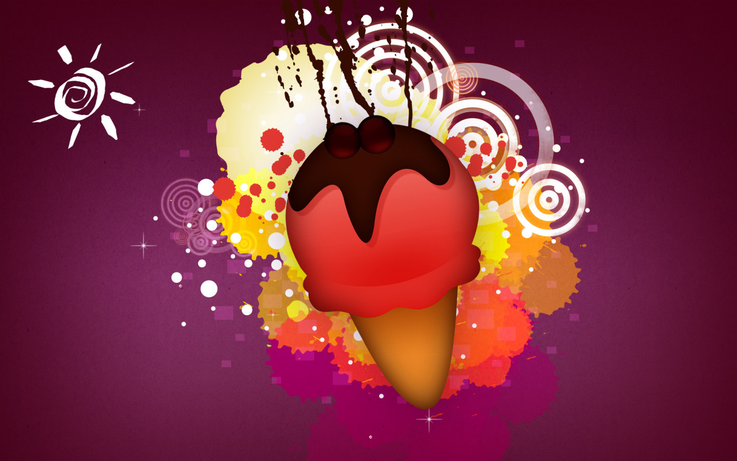 Векторное мороженое