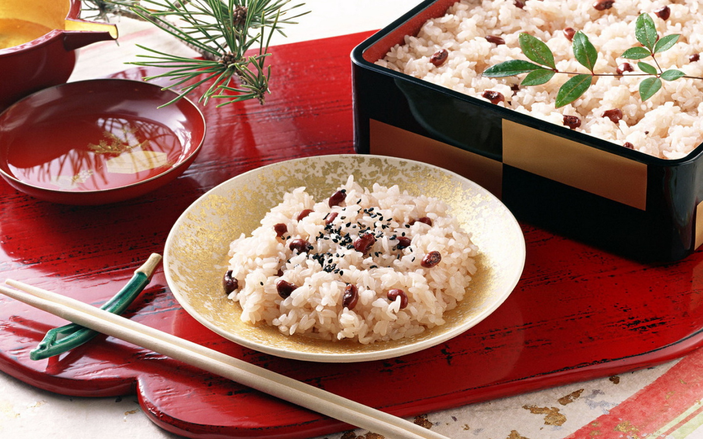 Рис с фасолью