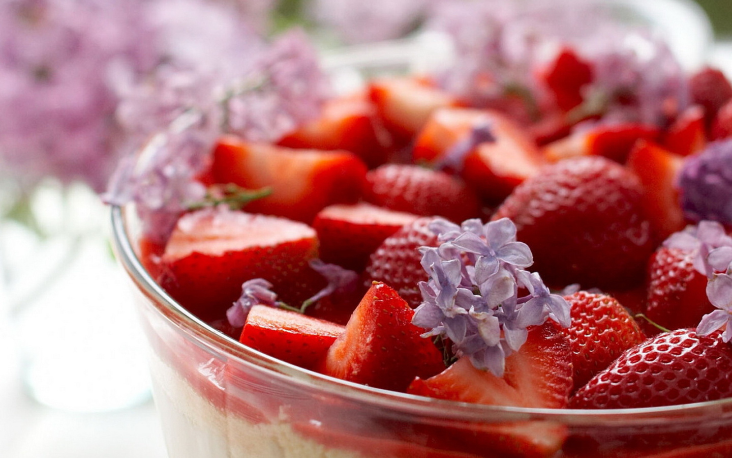 Strawberries and lilac