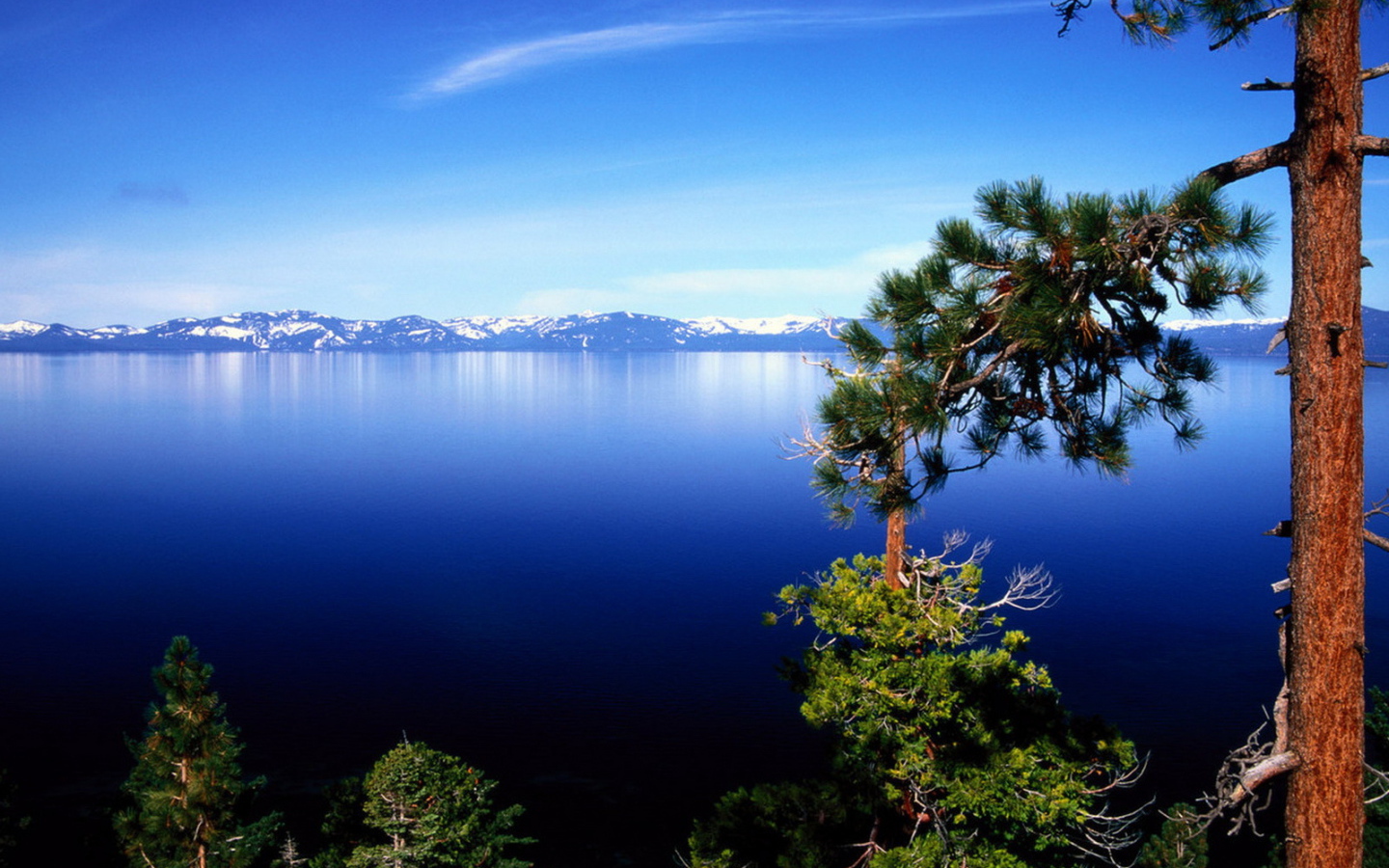 На фоне горного озера