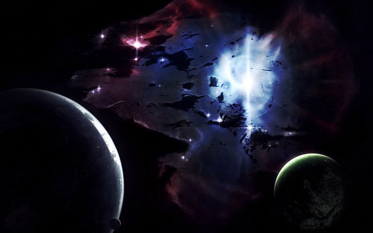 В космическом пространстве