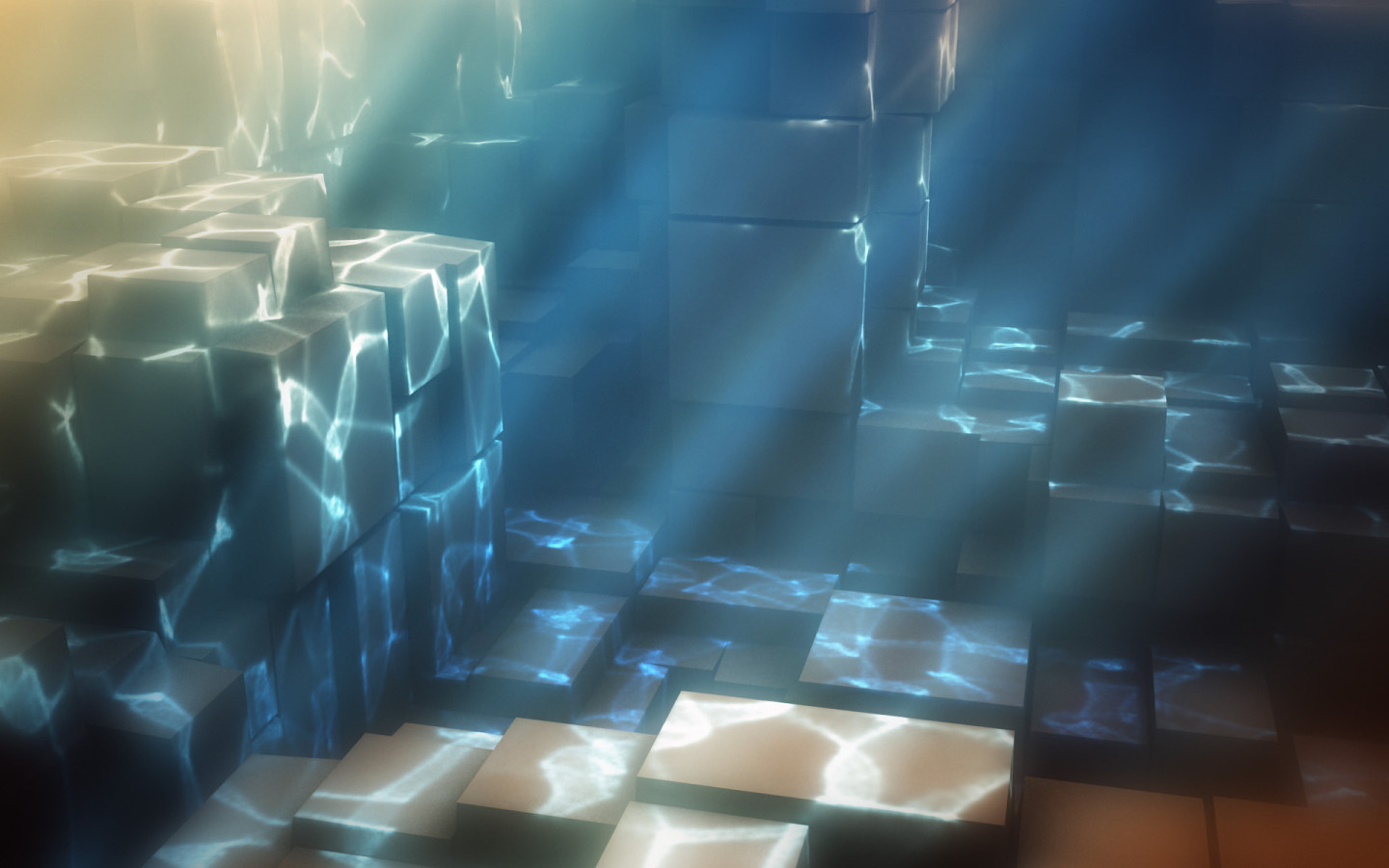 Кубы под водой