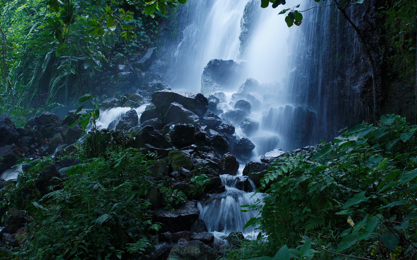 Лесной водопад