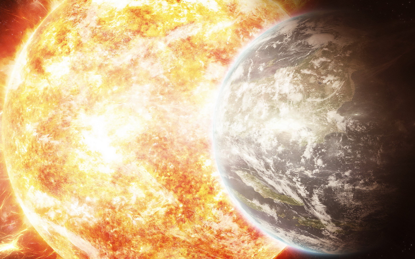 Меркурий и Солнце