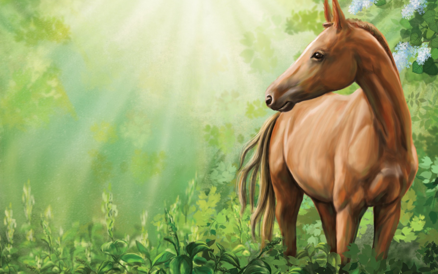 Рисованная лошадь