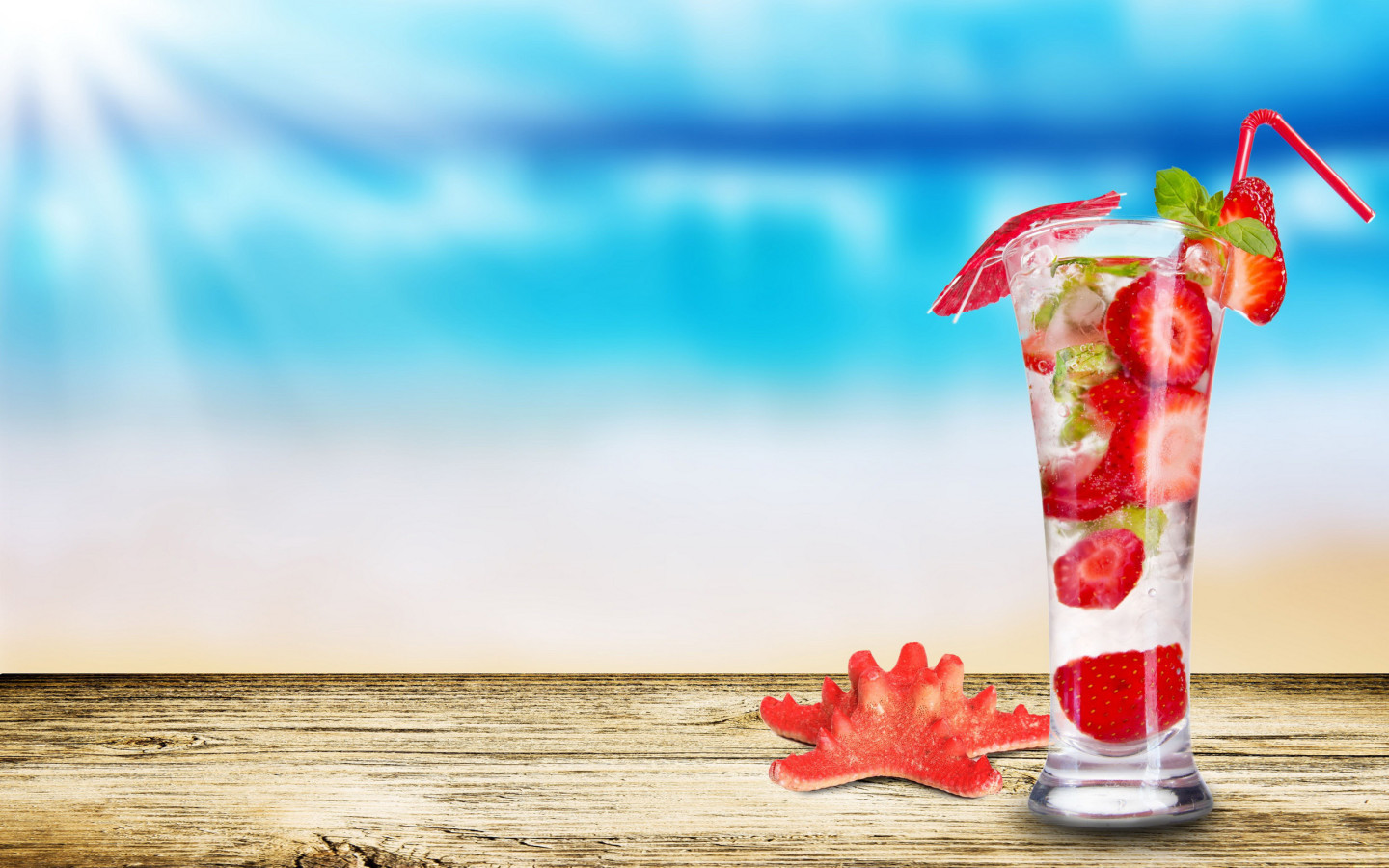 Коктейль из клубники