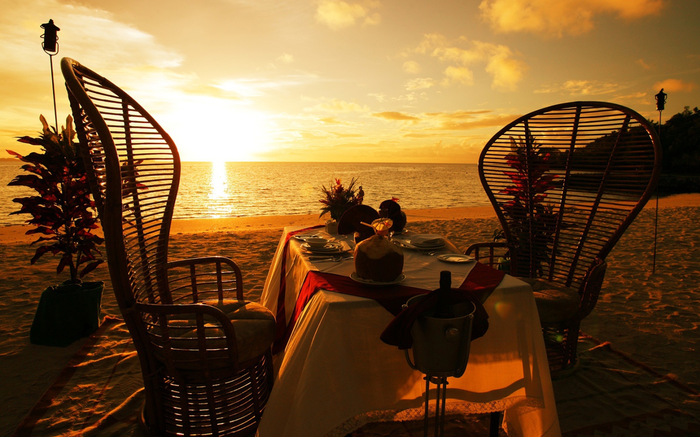 Ужин на пляже