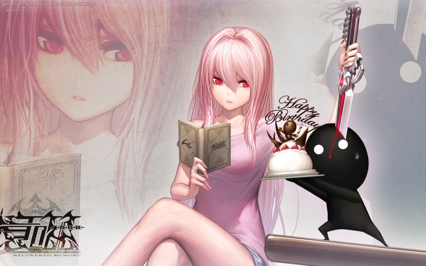 Аниме девочка с книгой