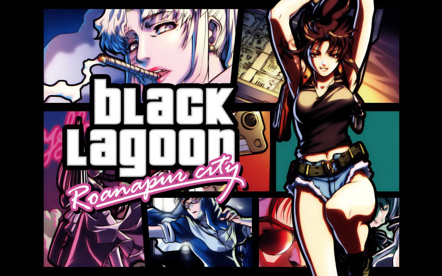 Голубая лагуна с девушкой