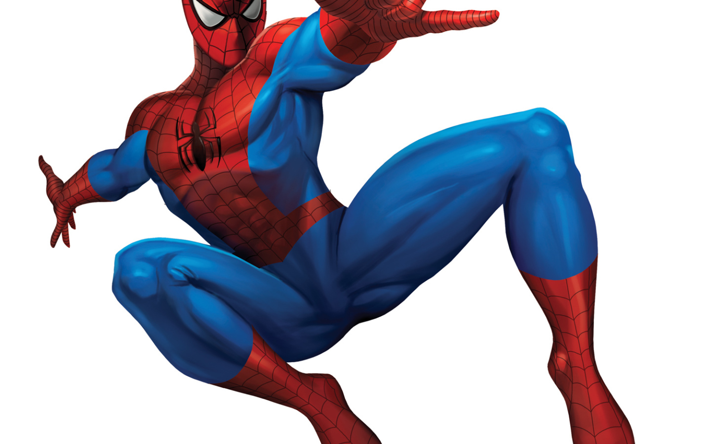 Человек-паук на белом фоне