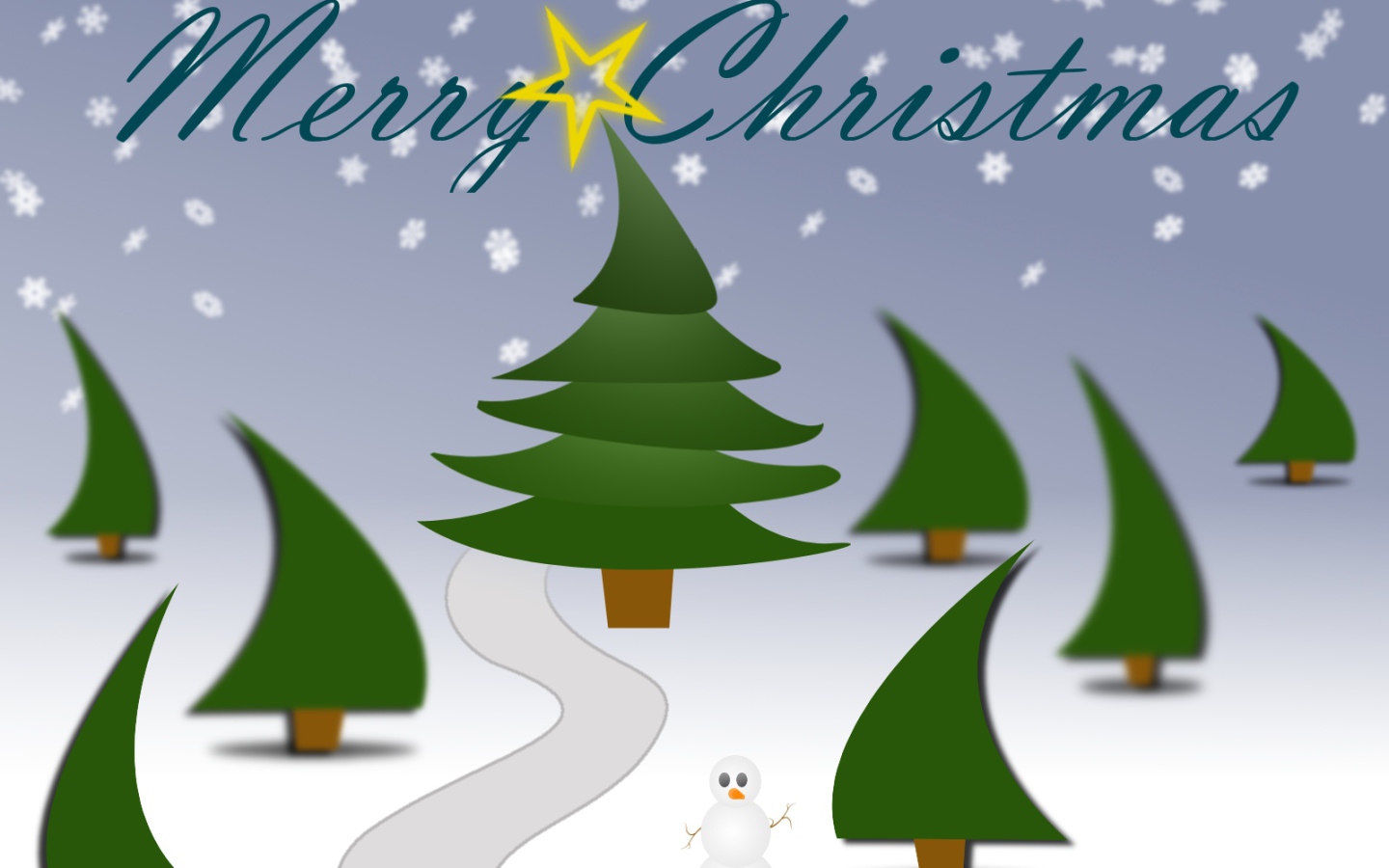 Ёлки смешной снеговик на рождество