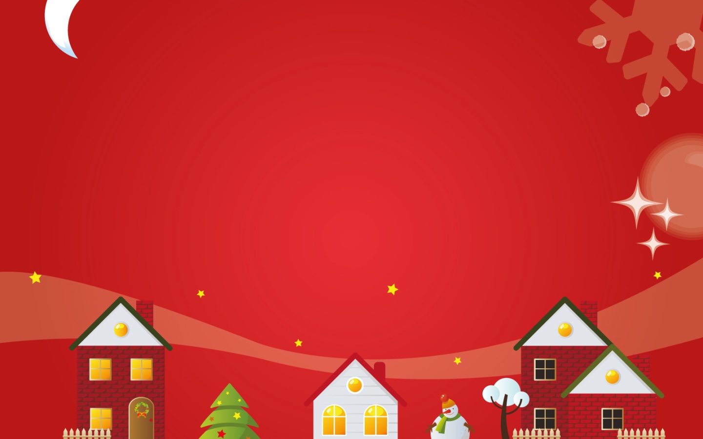 Картинка с деревней на рождество