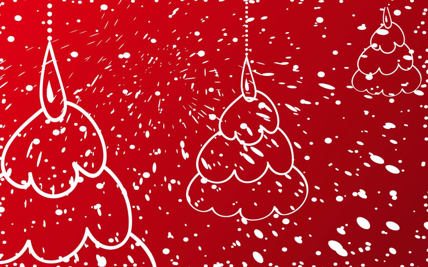 Красно-белая картинка на рождество