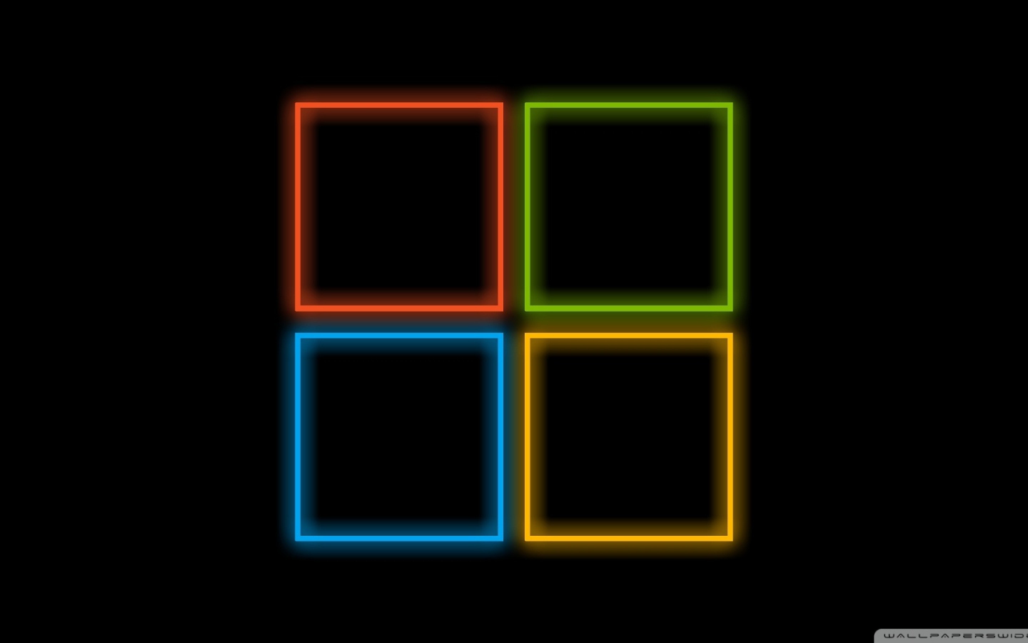 Windows 8 логотип неон