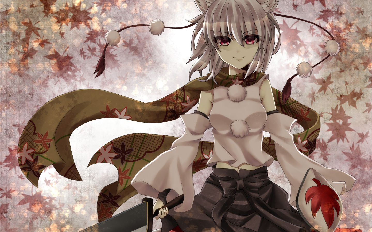 Японская девушка с мечом