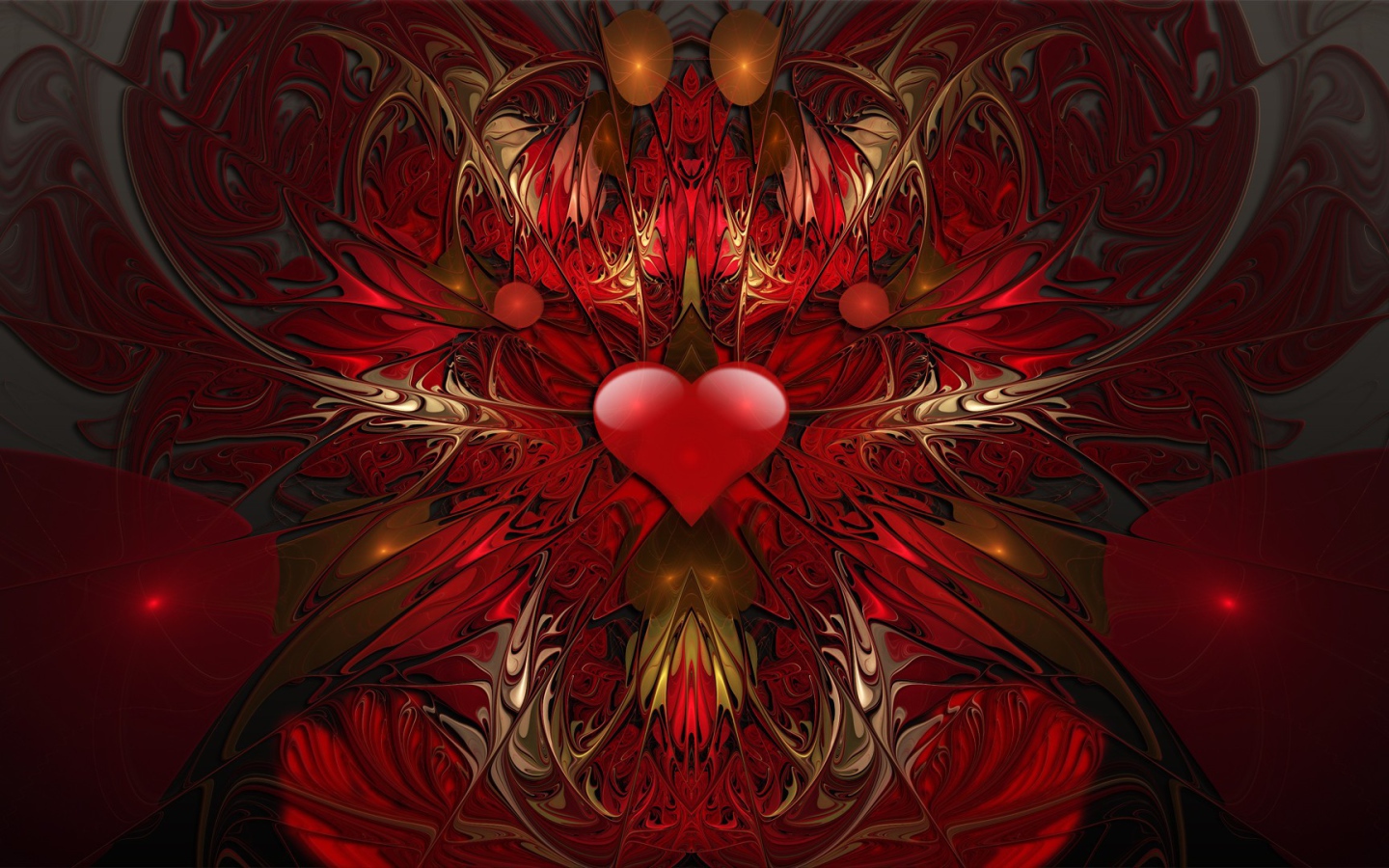 Абстрактный рисунок с сердечком