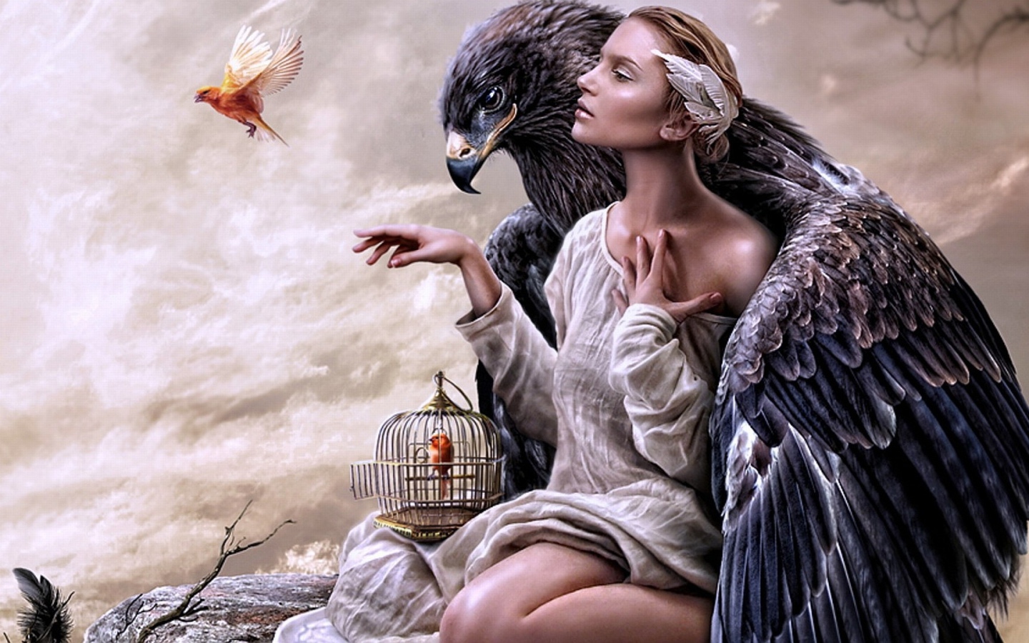 Фантазия с птицами