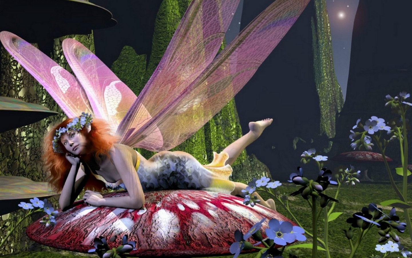 Девушка стрекоза