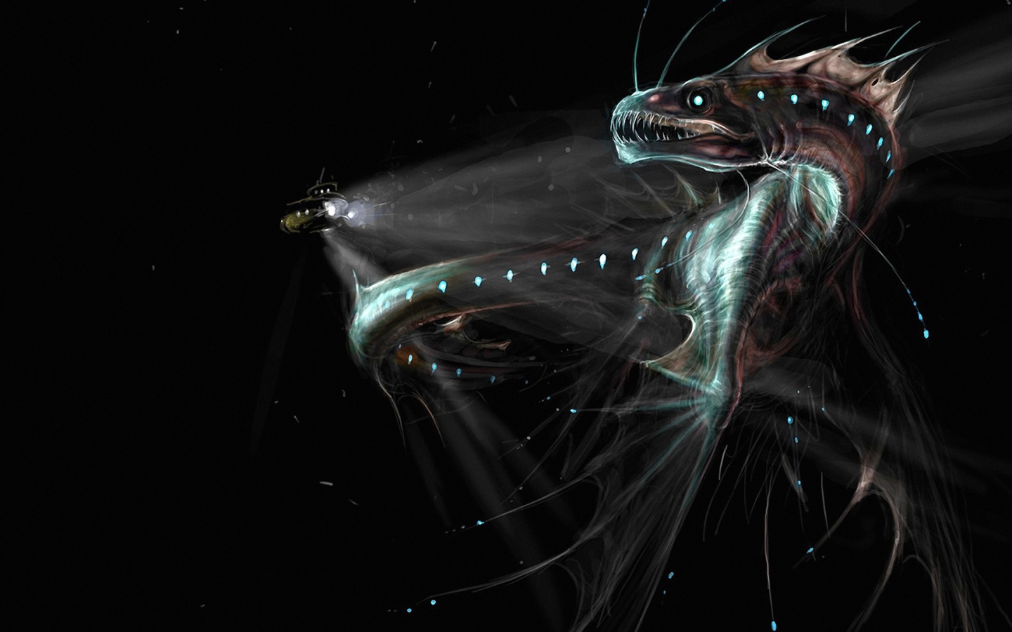 Морской монстр на глубине