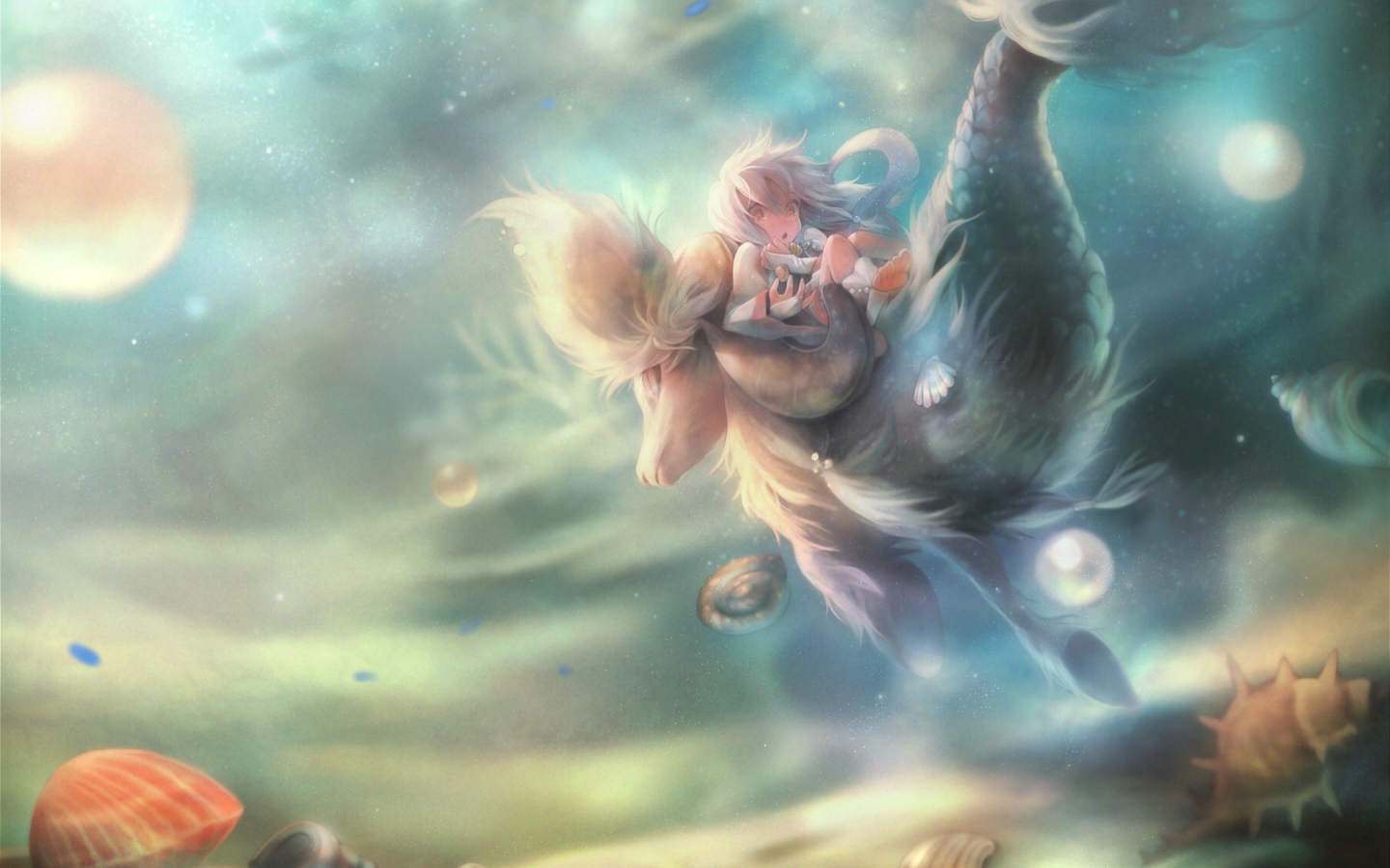 Девочка в подводном царстве