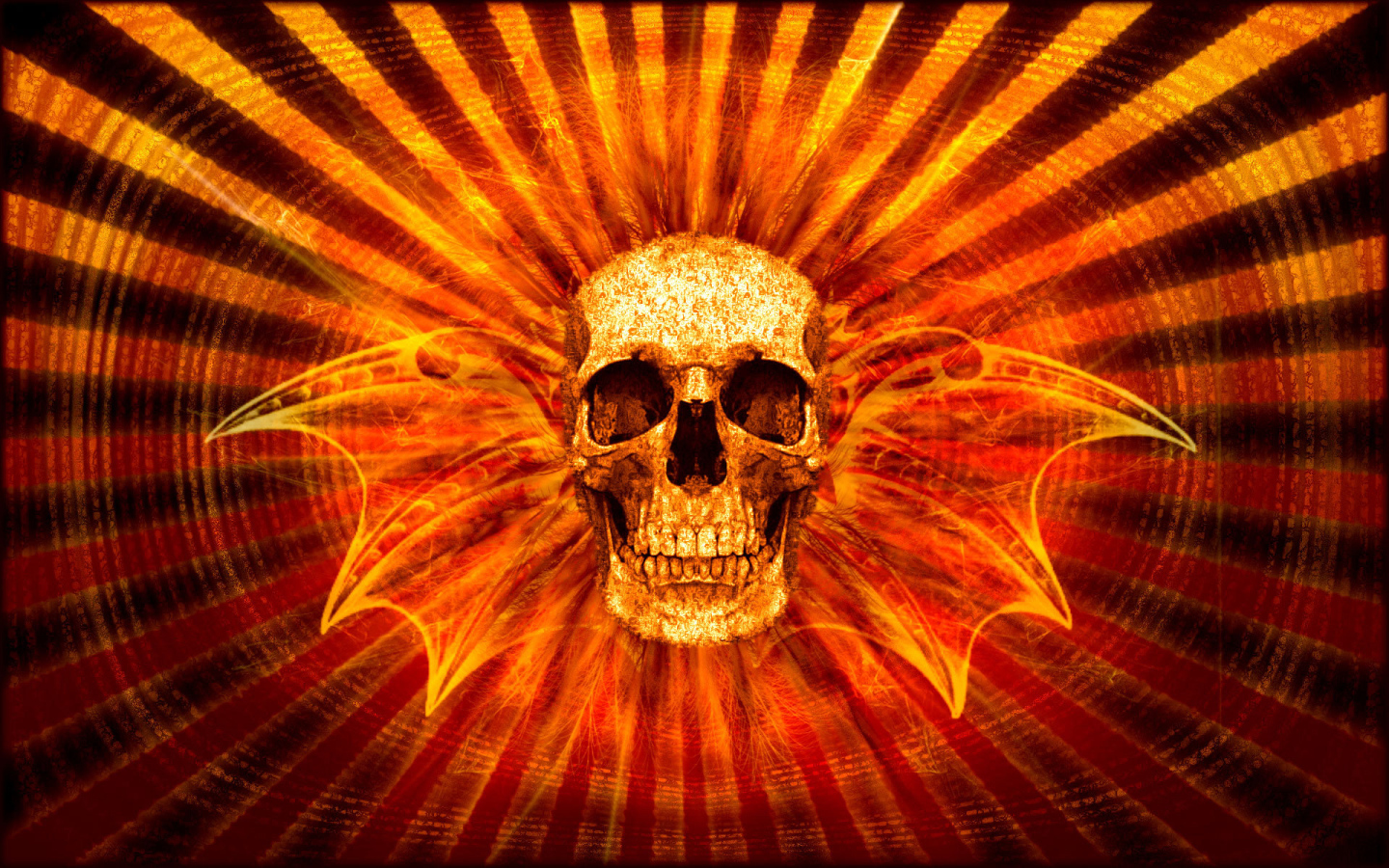 Череп с крыльями