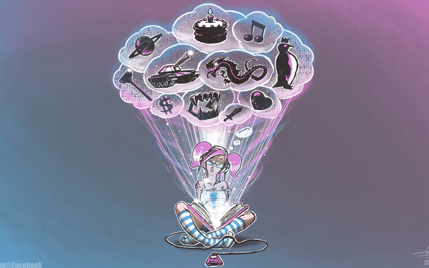 Это все , что у девочки в голове