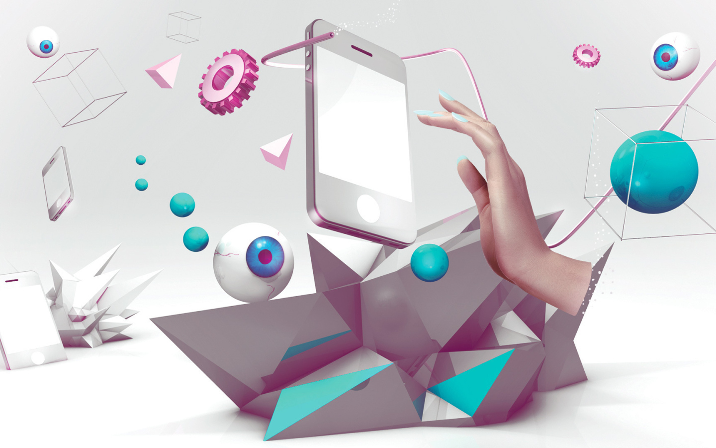 Абстракция с телефоном