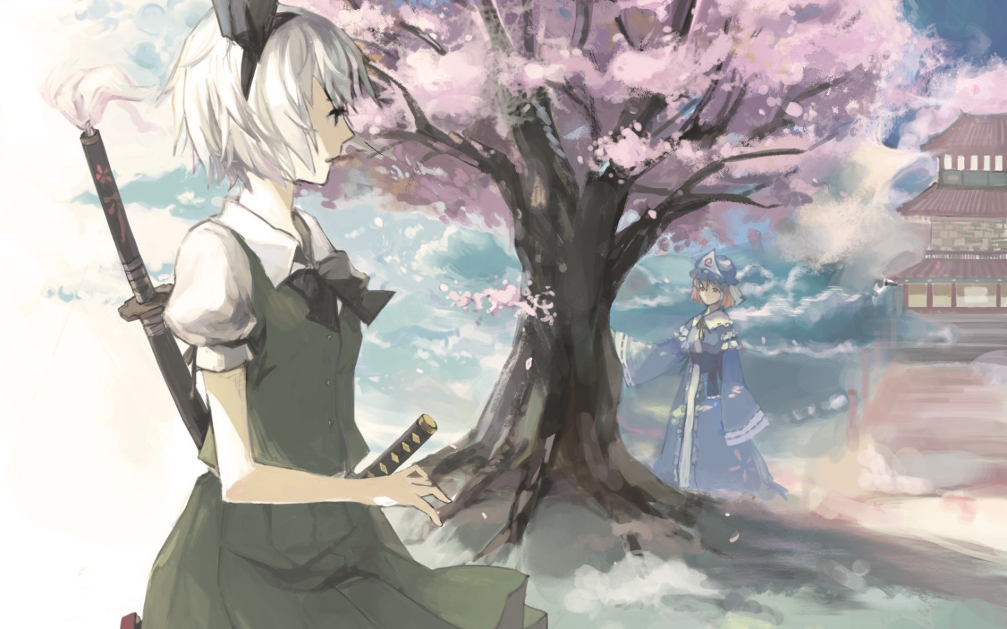 Девушка из игры Тоухоу