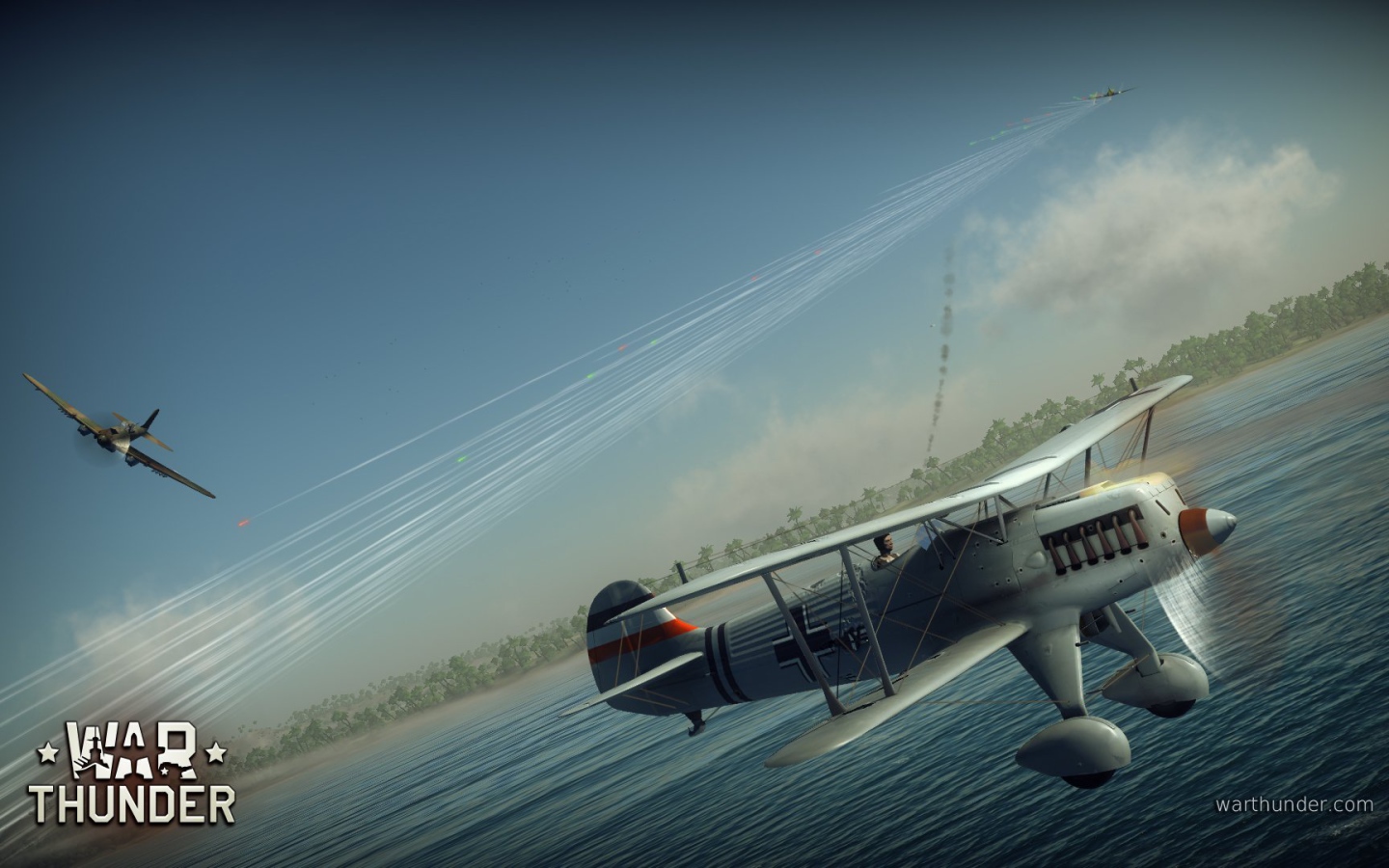War Thunder Пролет над морем