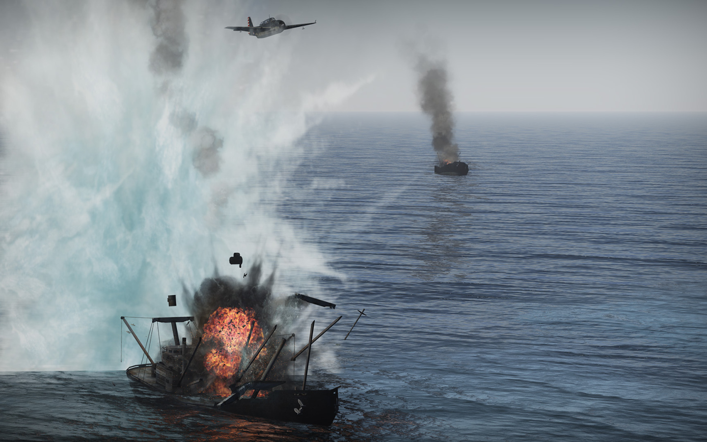 War Thunder ship destroyed