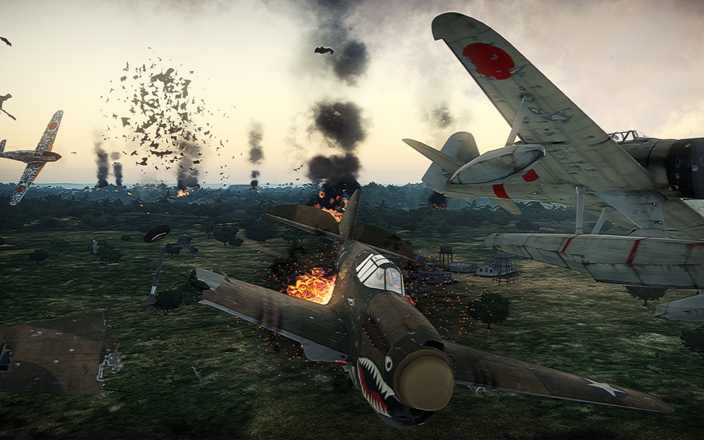 War Thunder самолет падает