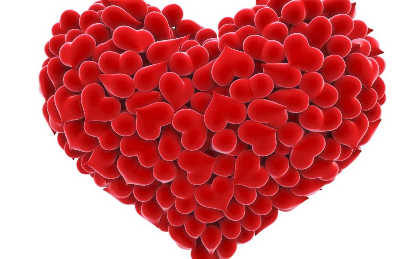 Сердце из сердечек