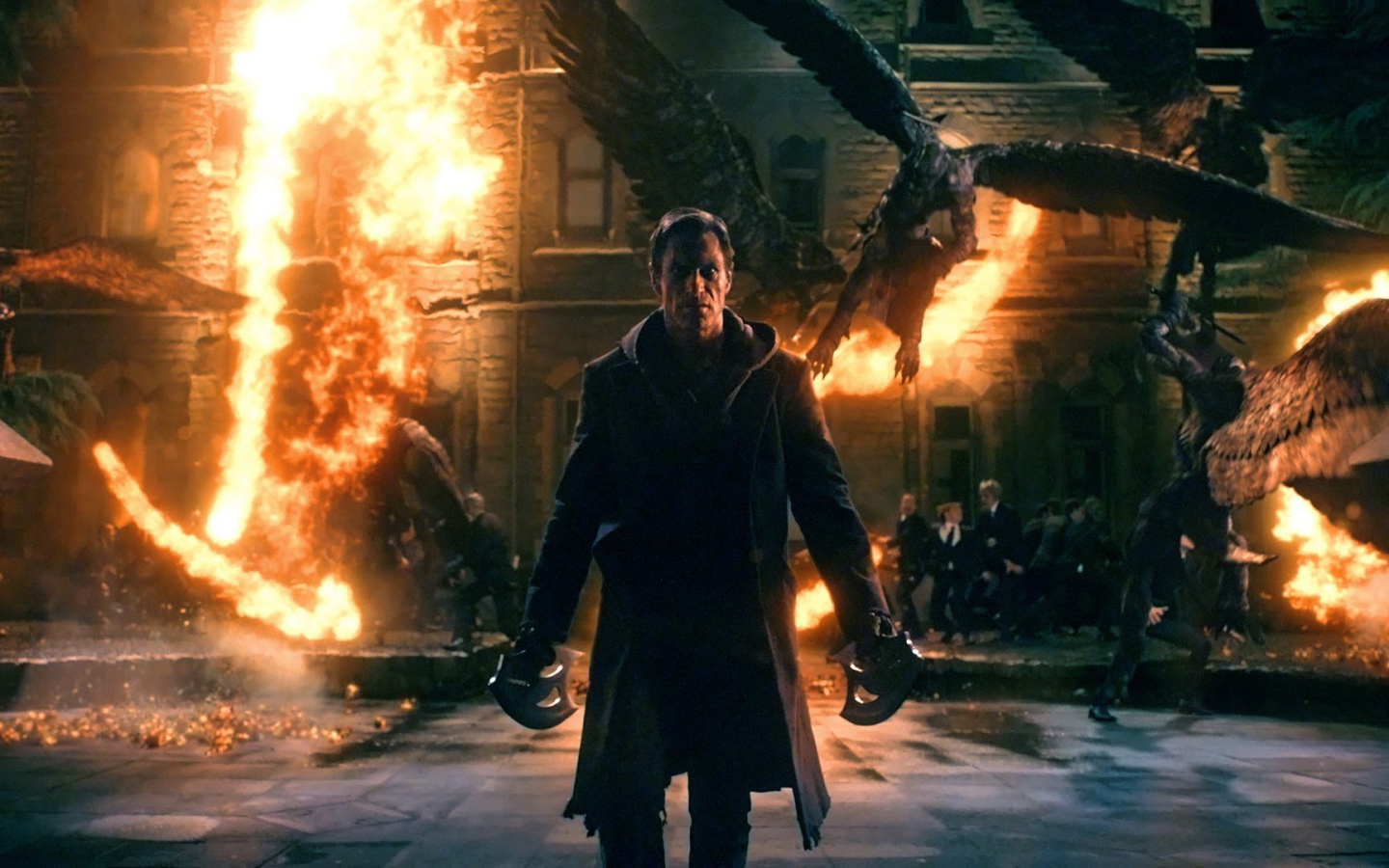 Я, Франкенштейн сцена из фильма