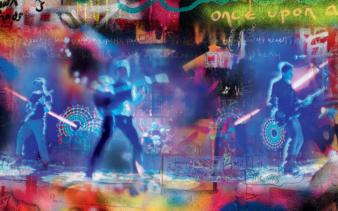 Coldplay стиле граффити