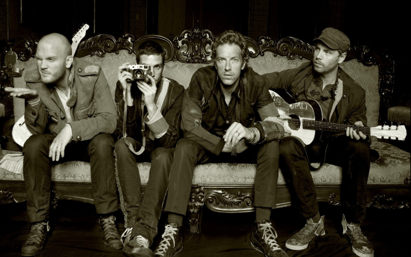 Coldplay ретро картина