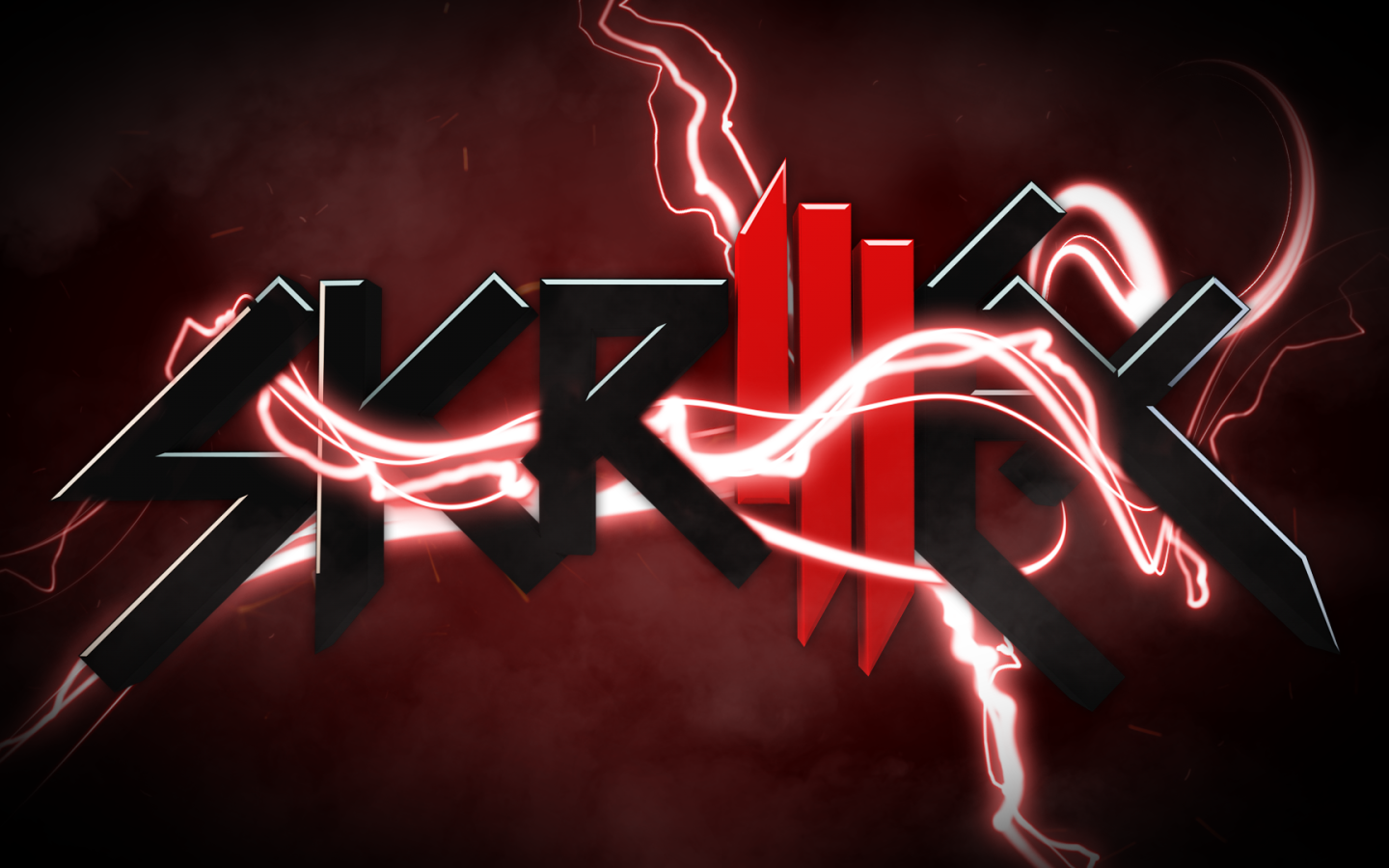 Skrillex потрясающая красная заставка