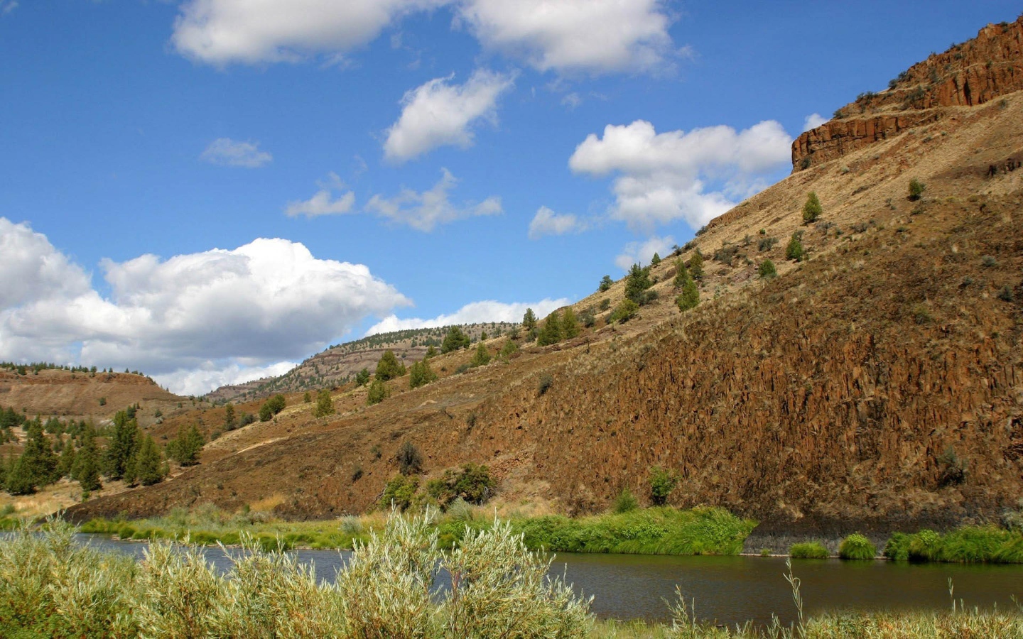 Гора и речка