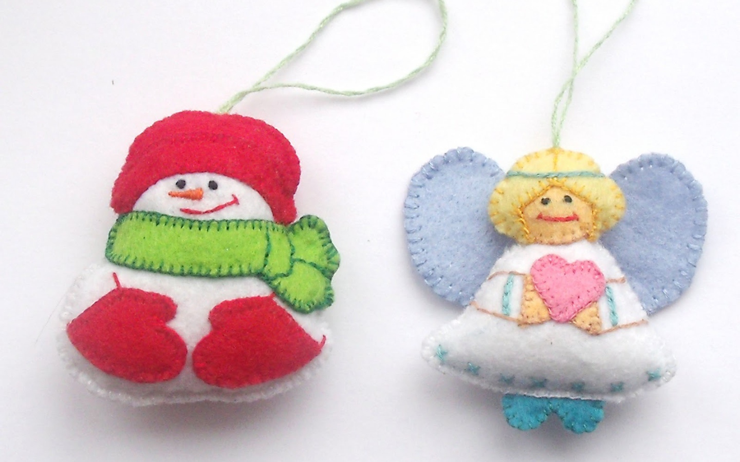 Елочные игрушки из фетра