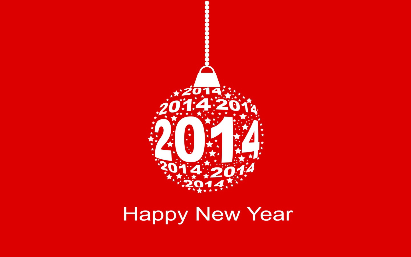 Счастливого Нового Года, красно-белый рисунок