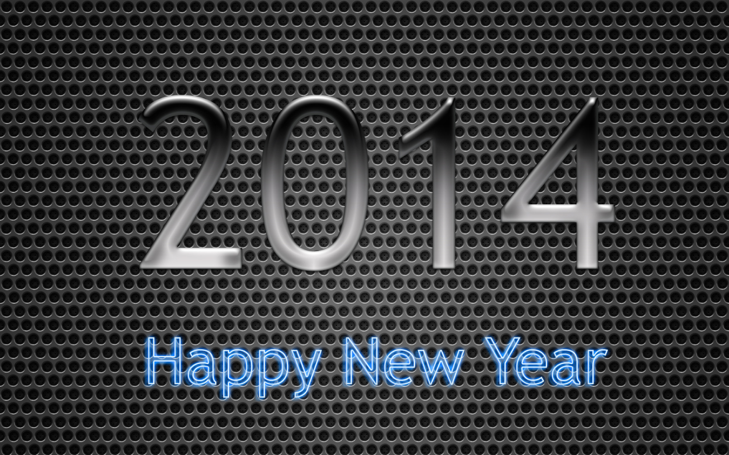 Счастливого нового 2014 года, неоновый цвет
