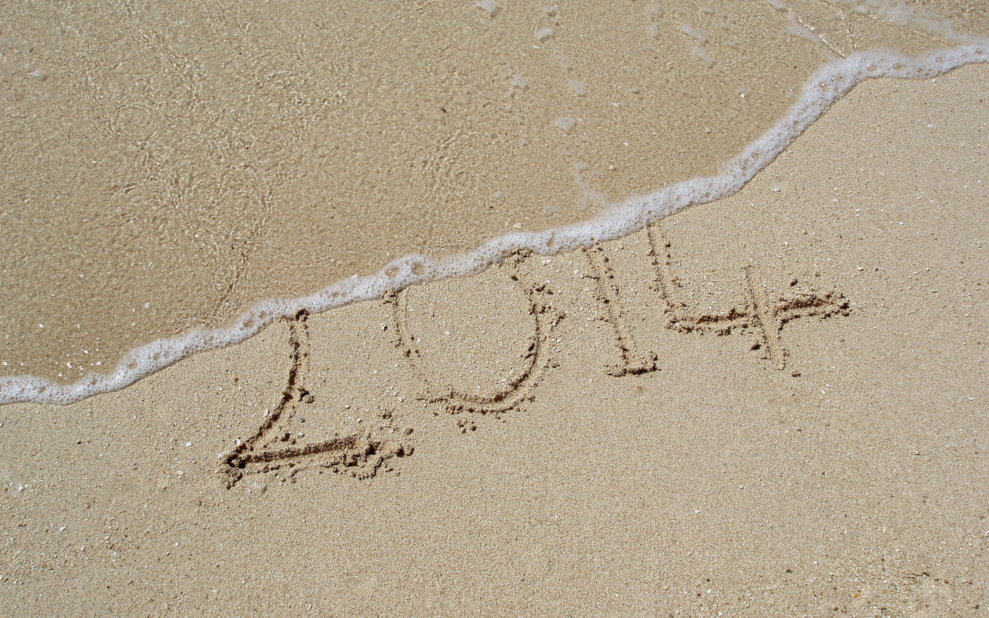 Новый год 2014 на песке